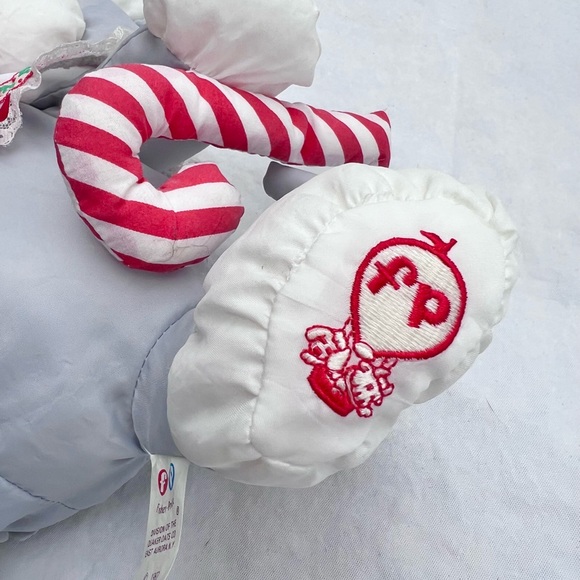 Vintage 1987 Puffalump Christmas Mouse with Candy Cane CLEAN Excellent Condition - Picture 2 of 8